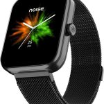 نويز ساعة ذكية بلس 2 ماكس بشاشة 1.85 انش واجراء مكالمات بلوتوث وبطارية تدوم 10 ايام وسطوع 550 وحدة مضيئة في البكسل و100 وضع رياضي وتتبع النشاط وتتبع السعرات الحرارية ومقياس الاكسجين (اسود ايليت)