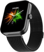 نويز ساعة ذكية بلس 2 ماكس بشاشة 1.85 انش واجراء مكالمات بلوتوث وبطارية تدوم 10 ايام وسطوع 550 وحدة مضيئة في البكسل و100 وضع رياضي وتتبع النشاط وتتبع السعرات الحرارية ومقياس الاكسجين (اسود ايليت)