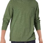 هالو مونينغ قمصان للاولاد باكمام طويلة ورقبة دائرية ضيقة كاجوال مع جيب على الصدر لعمر 5-14 سنة