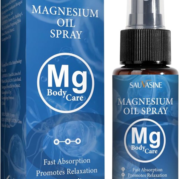 بخاخ زيت المغنيسيوم للنوم | بخاخ مغنيسيوم لتخفيف الام العضلات والتوتر | بخاخ جسم موضعي سريع الامتصاص - 60 مل