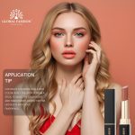 ⁦احمر شفاه احترافي شفاف ومرطب من جلوبال فاشون - 24 لون غني بتركيبة مرطبة تدوم طويلا مع لمسة نهائية لامعة ناعمة، ملمس غير لزج وخفيف الوزن (103 مونارك، 3.5 غرام)⁩ - الصورة ⁦6⁩