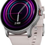 بوت ساعة لونار ديسكفري بشاشة HD مقاس 1.39 انش (3.5 سم)، تنقل بالتناوب، استوديو وجه ساعة يمكنك تركيبه بنفسك، مكالمات بلوتوث، طوارئ اس او اس، صينية كيو ار، ساعة ذكية للرجال والنساء (تشيري بلوسوم)