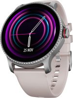 بوت ساعة لونار ديسكفري بشاشة HD مقاس 1.39 انش (3.5 سم)، تنقل بالتناوب، استوديو وجه ساعة يمكنك تركيبه بنفسك، مكالمات بلوتوث، طوارئ اس او اس، صينية كيو ار، ساعة ذكية للرجال والنساء (تشيري بلوسوم)