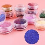 ⁦مجموعة جليتر اظافر فائقة النعومة من 24 قطعة - جليتر تجميل متعدد الاستخدامات للوجه والجسم والشعر وفن الاظافر للمكياج والحرف اليدوية ودفتر القصاصات، لمعان فائق النعومة للجمال الابداعي والمشاريع التي⁩ - الصورة ⁦5⁩