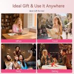 ⁦اداة تجعيد الشعر من ويفر، مكواة تجعيد الشعر، مكواة تمويج الشعر، اداة تمويج شعر صغيرة بحجم مناسب للسفر، مع 5 درجات حرارة، مضادة للحروق، ايقاف تلقائي 30 متر للمواعدة، اسود للاستخدام اليومي⁩ - الصورة ⁦7⁩