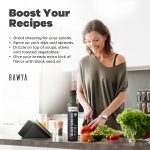 ⁦زيت الحبة السوداء من راويا - عضوي معتمد من وزارة الزراعة الامريكية - معصور على البارد - بذور كمون اسود تركي - نيجيلا ساتيفا فاخرة مع ثيموكينون - كالونجي - غير معدل وراثيا وخالي من الجلوتين - مكملات⁩ - الصورة ⁦4⁩