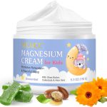 Pure Magnesium Cream for Kids 150G, Organic Magnesium body Cream for Legs Arms Chest Neck Wrist Thigh, Natural Magnesiums Body Lotion for Gentle Moisturizing, Skin Hydration & Comfort