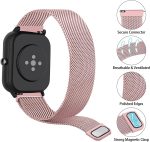 ⁦سوار ميلانيز معدني من فوسي متوافق مع امازفيت GTS 4/4 ميني / 3/2 / 2e / ميني، سوار ساعة بديل بمشبك مغناطيسي 20 ملم من الستانلس ستيل للرجال والنساء⁩ - الصورة ⁦2⁩