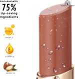 ⁦احمر شفاه احترافي شفاف ومرطب من جلوبال فاشون - 24 لون غني بتركيبة مرطبة تدوم طويلا مع لمسة نهائية لامعة ناعمة، ملمس غير لزج وخفيف الوزن (103 مونارك، 3.5 غرام)⁩ - الصورة ⁦8⁩