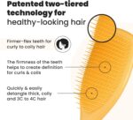 ⁦تانجل تيزر ناتشورالي كيرلي كبير - لون اصفر النرجس البري⁩ - الصورة ⁦2⁩