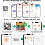 ⁦سوار معصم ذكي للصحة واللياقة البدنية في جميع الاحوال الجوية 24/7 مع اكثر من 120 عداد رياضي للسعرات الحرارية ومراقبة معدل ضربات القلب وتتبع النوم على مدار 24 ساعة وتطبيق مقاوم للماء 1 ايه تي ام (اسود)⁩ - الصورة ⁦8⁩
