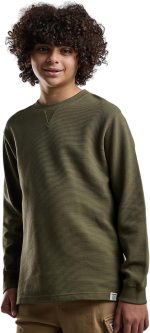 ار اند بي سويت شيرت منسوج برقبة دائرية ضيقة واكمام طويلة للاولاد 525-0777TB076-4