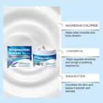 ⁦كريم المغنيسيوم من نجيب لعلاج الاعتلال العصبي والاسترخاء الليلي - لوشن دعم لتشنجات العضلات العصبية والام الجسم مع اللافندر - فرك ليلي مهدئ للقدمين والظهر والدورة الدموية⁩ - الصورة ⁦2⁩