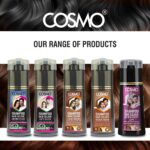 ⁦شامبو صبغة شعر سوفت بلاك 180 مل من كوزمو | بالكيراتين وزيت الزيتون وفيتامين E | تغطية 100% للشعر الرمادي | بدون امونيا | بدون بقع | لون شعر يدوم طويلا | للرجال والنساء | صبغة شعر في دقائق⁩ - الصورة ⁦3⁩