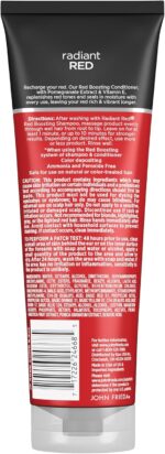 ⁦جون فريدا بلسم راديانت ريد بوستينج، يرطب ويعزز درجات اللون مع مستخلص الرمان وفيتامين E للشعر الطبيعي او المعالج بالألوان، 8.25 اونصة⁩ - الصورة ⁦9⁩