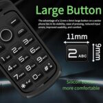 ⁦هواتف محمولة اساسية لكبار السن والاطفال من وينجوي، هواتف غبية غير مقفلة بدون انترنت - مع ازرار كبيرة، MP3، MP4، كاميرا، مصباح يدوي، اس او اس، اخضر⁩ - الصورة ⁦4⁩