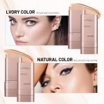 ⁦2 In 1 Anti Wrinkle Foundation Stick, Flawless Eraser Foundation Stick- Hydrating Lightweight, Double Head Fou-ndation Make Up with Brush,Multi-Use Face Makeup Contour St-ick (Natural Color)⁩ - الصورة ⁦3⁩