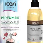 ايكان لندن مجموعة صنع العطور، قاعدة كحولية 500 مل، 250 مل ايزو اي سوبر معزز للعطور