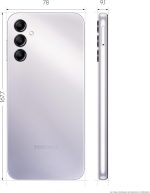 ⁦سامسونج Sam Galaxy A14 EU-64-4-5G-sr جالاكسي A14 5G 64/4GB فضي⁩ - الصورة ⁦3⁩