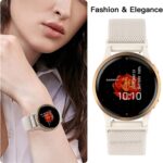 ⁦اساور ساعة نايلون قابلة للتمدد متوافقة مع جارمين فينو 2S/فيفو اكتيف 4S/فينو 3S/فيفوموف 3S وفيفوموف 3S، سوار قابل للتعديل 18 ملم لساعة جارمين فوررنر 265S/255S/255S ميوزيك للنساء والرجال من 5 قطع⁩ - الصورة ⁦5⁩