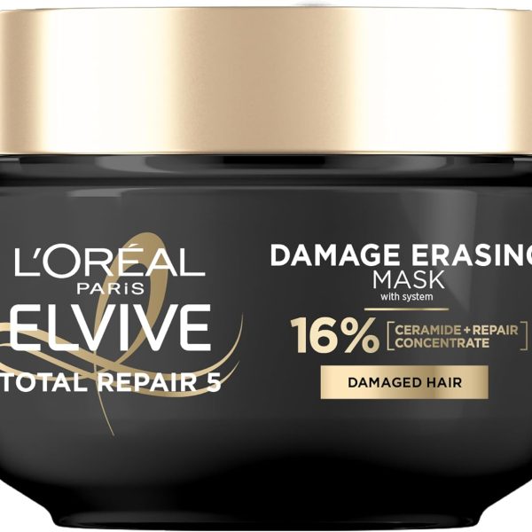 لوريال باريس بلسم توتال ريبير 5 لإزالة التلف مع اللوز والبروتين من الفايف، 8.5 اونصة