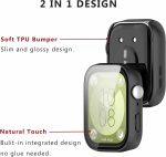 ⁦جراب ساعة واقي شاشة متوافق مع ساعة هواوي فيت 4، غطاء ساعة رفيع للغاية من البولي يوريثين الحراري عالي الدقة (5 قطع)⁩ - الصورة ⁦2⁩