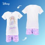 ⁦طقم بيجامة من القطن الناعم مكون من قطعتين للبنات بتصميم فروزن من 4 الى 8 سنوات من السا⁩ - الصورة ⁦4⁩