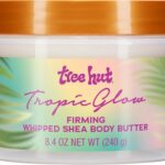 تري هات زبدة الشيا المخفوقة لشد الجسم من تروبيكال جلو. 240 غرام