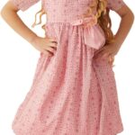 فستان انيق بفيونكة بينك للبنات من حياتي، مناسب لعمر 4-5 سنوات