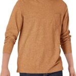 هالو مونينغ قمصان للاولاد باكمام طويلة ورقبة دائرية ضيقة كاجوال مع جيب على الصدر لعمر 5-14 سنة