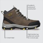 ⁦حذاء برقبة ريلمنت بيلمو مقاوم للماء للرجال من سكيتشرز، لون كاكي، مقاس 43 EU⁩ - الصورة ⁦4⁩