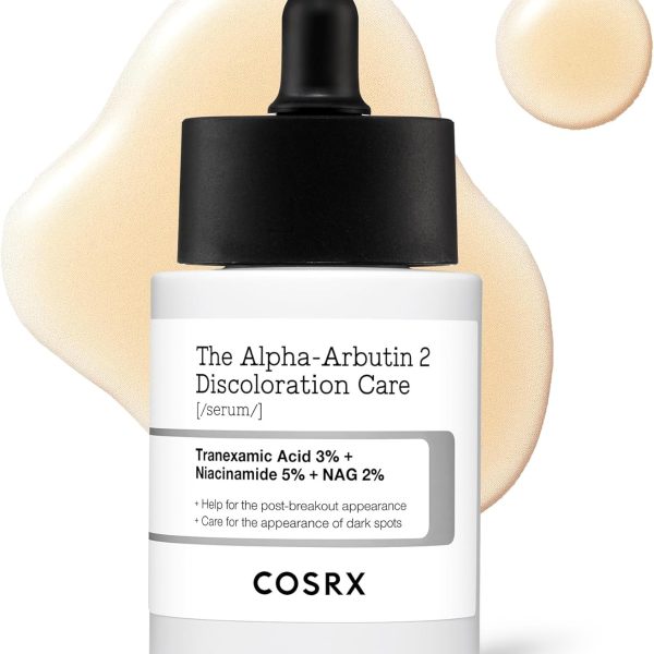 كوزراكس مصل الفا اربوتين للعناية بتغير لون الوجه بنسبة 2% مع النياسيناميد والجلوتاثيون وحمض الترانيكساميك، 1.7 اونصة سائلة - مصل للوجه والعناية بالبشرة الكورية