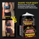 ⁦بايوك كريم كافيين ساخن، كريم مضاد للسيلوليت لتشكيل نحيف، كريم محسن للتمارين الرياضية للنساء والرجال، كريم حرق الدهون للبطن والفخذين والساقين والبطن والذراعين والأرداف⁩ - الصورة ⁦5⁩