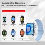 ⁦متوافق مع ساعة هواوي فيت 4 برو/فيت 4/فيت 3، سوار ساعة رياضي مغناطيسي من السيليكون لساعة هواوي فيت 3/4/4 برو، اساور معصم بديلة للرجال والنساء⁩ - الصورة ⁦2⁩