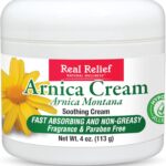 كريم ارنيكا الطبيعي المهدئ وغير الدهني وغير المعطر لتخفيف الالم من ريل ريليف، 4 اونصة (عبوة من قطعة واحدة)