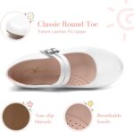 ⁦حذاء ماري جين رسمي للفتيات الصغيرات، حذاء باليه مسطح بتصميم زهرة الاميرة للاطفال الصغار / الاطفال الصغار / الاطفال الكبار⁩ - الصورة ⁦3⁩