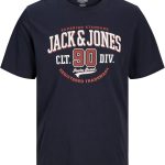 JACK & JONES Mens LOGO TEE SS O-NECK 2 COL AW24 S PLS Modern (pack of 1)