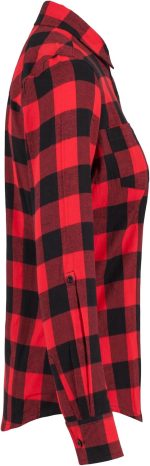 ⁦قميص بتصميم مربعات للنساء من اوربان كلاسيكس بتصميم مثني من الفلانيل (عبوة من قطعة واحدة)⁩ - الصورة ⁦6⁩