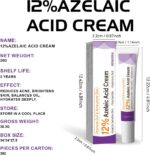 ⁦كريم حمض الازيليك بنسبة 12% - سيروم للوجه للبقع الداكنة وتخفيف الاحمرار والبشرة الدهنية والمعرضة لحب الشباب - مع النياسيناميد وحمض الهيالورونيك، 20 غرام⁩ - الصورة ⁦2⁩