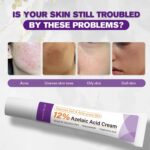 ⁦كريم حمض الازيليك بنسبة 12% - سيروم للوجه للبقع الداكنة وتخفيف الاحمرار والبشرة الدهنية والمعرضة لحب الشباب - مع النياسيناميد وحمض الهيالورونيك، 20 غرام⁩ - الصورة ⁦5⁩