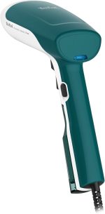 ⁦تيفال فرشاة بخار اكسيس ستيم فيرست DT6131، 1300 واط، كمية البخار المستمر: 20 غرام/دقيقة. | وقت تسخين سريع | خفيفة جدًا: 850 غرام | أبيض/أخضر⁩ - الصورة ⁦2⁩