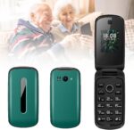 هواتف محمولة اساسية لكبار السن والاطفال من وينجوي، هواتف غبية غير مقفلة بدون انترنت - مع ازرار كبيرة، MP3، MP4، كاميرا، مصباح يدوي، اس او اس، اخضر
