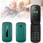 هواتف محمولة اساسية لكبار السن والاطفال من وينجوي، هواتف غبية غير مقفلة بدون انترنت - مع ازرار كبيرة، MP3، MP4، كاميرا، مصباح يدوي، اس او اس، اخضر