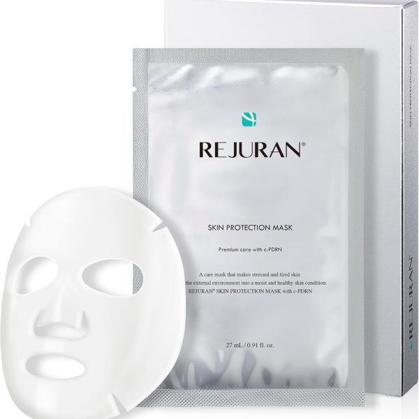 REJURAN® Skin Protection Mask, c-PDRN® – Hydrating and Soothing Facial Sheet Mask for Irritated, Stressed, Repairs & Restores Skin Barrier with Panthenol & Allantoin, Korean Skin Care. 5-Pack
