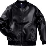 جاكيتات جلدية للاولاد الصغار من الجلد الصناعي للدراجات النارية من سن 2-12 سنة