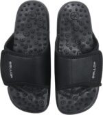 ⁦BALLOP Mamuring Acupressure Beige Slide Sandals for Men Women - Foot Massage Slipper with Asymmetric Reflexology Points & Arch Support for Pain Relief and All-Day Comfort⁩ - الصورة ⁦2⁩