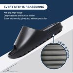 ⁦شبشب استحمام للحمام مضاد للانزلاق وسريع الجفاف من اوربازار، صنادل حمام فائقة توسيد سميك للرجال والنساء⁩ - الصورة ⁦3⁩