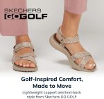 ⁦سكيتشرز حذاء جولف بدون مسامير للنساء من ايجل، ابيض ورمادي⁩ - الصورة ⁦2⁩