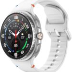 سوار رياضي لساعة سامسونج جالاكسي 8 مقاس 40 ملم و44 ملم وجالاكسي ووتش 8 كلاسيك 46 ملم، سوار بديل من السيليكون الناعم للرجال والنساء