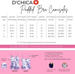 ⁦ديشيكا حمالة صدر بحمالات رفيعة مبطنة للنساء الشابات من اسنشيالز، فانلة داخلية بدون اكمام مع احزمة قابلة للتعديل، توب كات قطن / ملابس داخلية للنساء - نمط سادة⁩ - الصورة ⁦2⁩